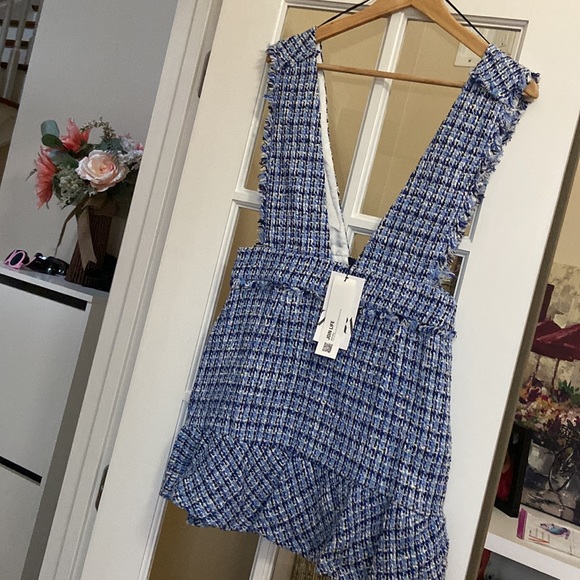 ZARA tweed look textured pinafore dress blogger favorite - Picture 11 of 14